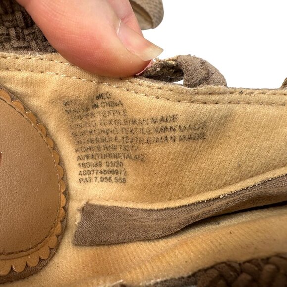 LC Lauren Conrad Aventurine Heels Sz 7.5 Beige Faux Suede Zip High Heel Sandals - Picture 6 of 8